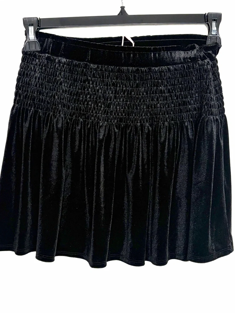 NEW GB Girls Smocked Black Velvet Waist Skirt Size XL (16) Holiday Dressy Party